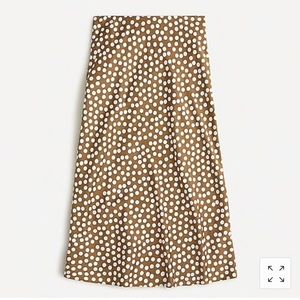 Polka dot J.Crew slip skirt